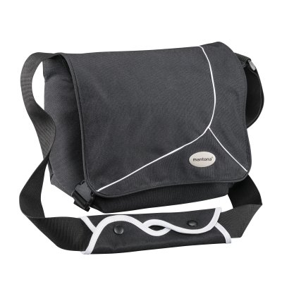 Borsa Fotografica Mantona Triangle Grigia/rossa – Sistema A Tracolla, Scomparto Per Treppiede, Accesso Rapido Per DSLR E Mirrorless