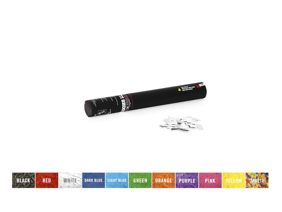 TCM FX Konfetti-Shooter 50cm, wei?/silber