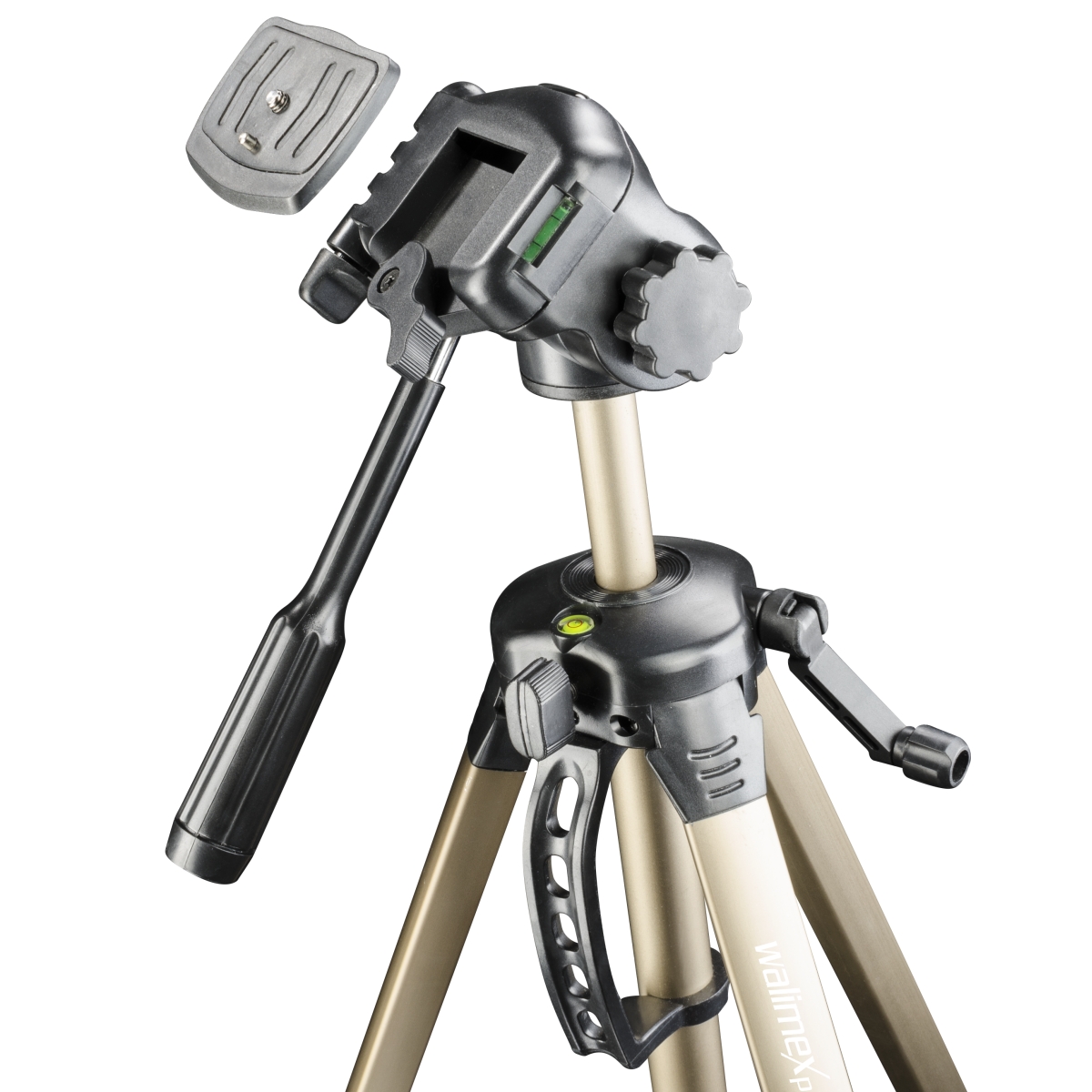 Walimex Pro FT-6653H – Testa Inclinabile 3D In Alluminio, 6 Kg Di Carico, Con Livella