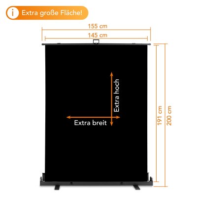 pro Roll-up Panel Hintergrund grün 155x200 Nr