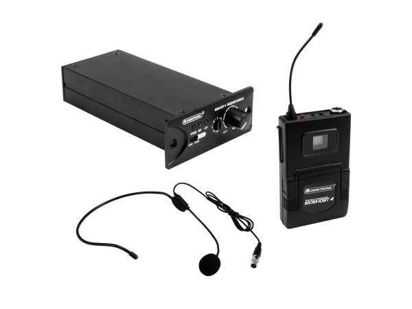 OMNITRONIC Set MOM-10BT4 Receiver module + Bodypack transmitter + Headset microphone