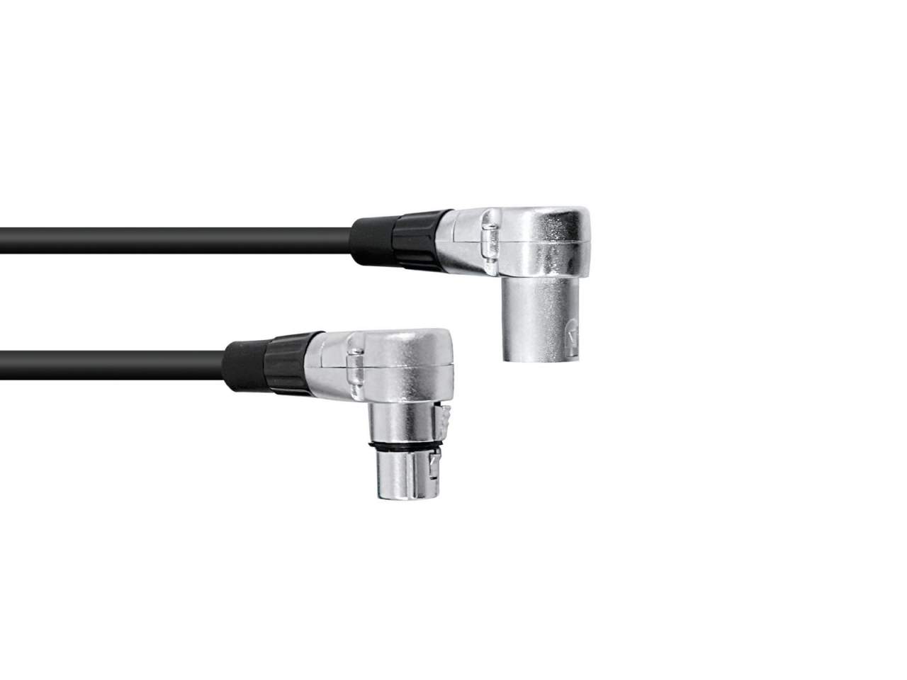 OMNITRONIC XLR Kabel 3pol 3m 90? sw