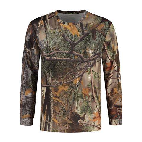 Stealth Gear T-Shirt Langarm Camo Forest Print Größe S