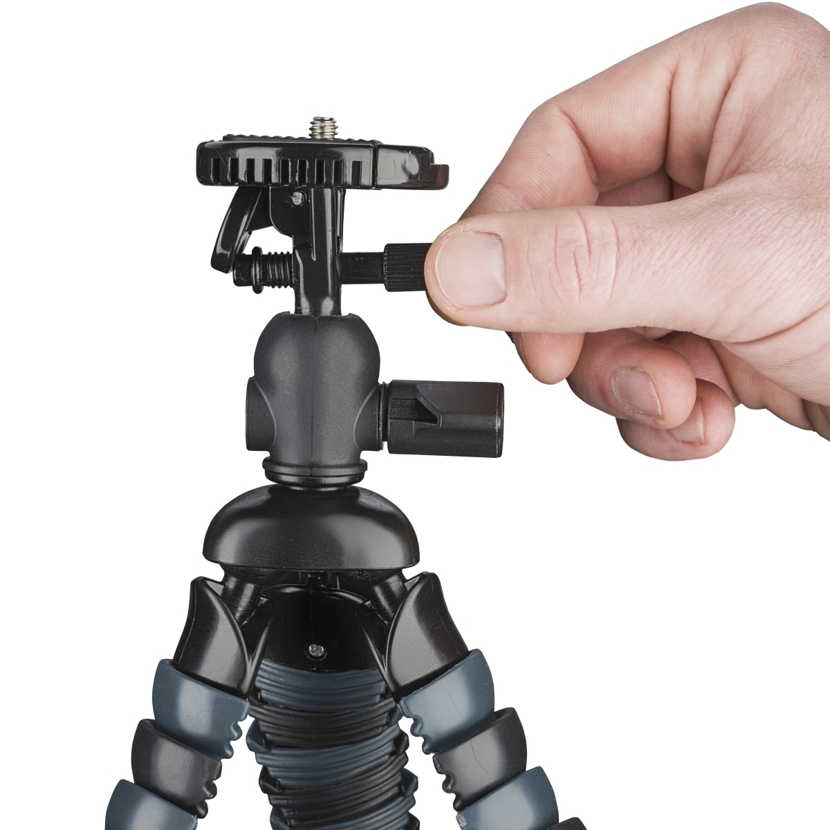 Mantona Armadillo DSLR schwarz grau Mini & Tischstativ 28 cm