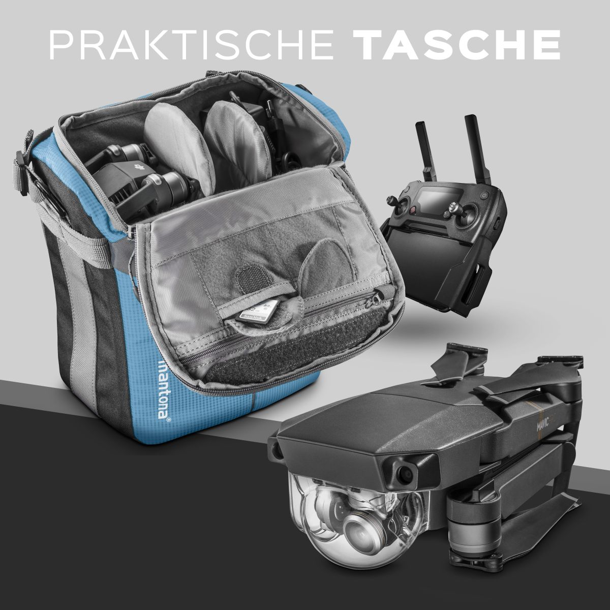 Mantona Elements Outdoor Rucksack blau