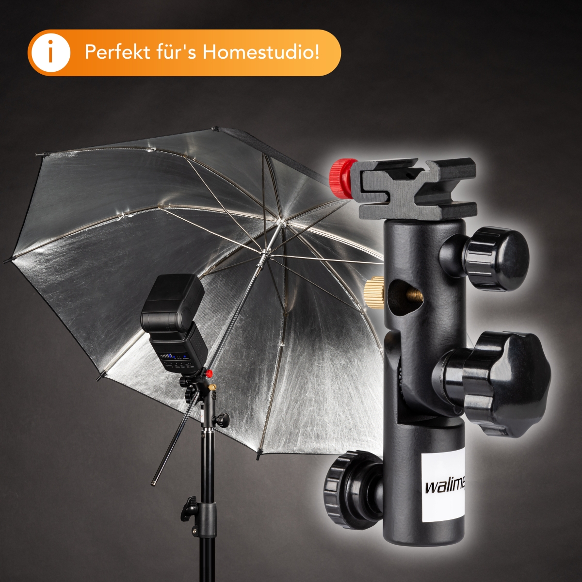 Walimex Metall Blitz- & Schirmhalter