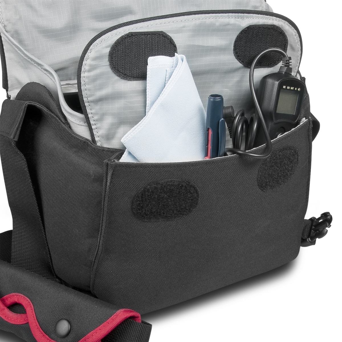 Mantona Cool Bag Kameratasche schwarz/rot