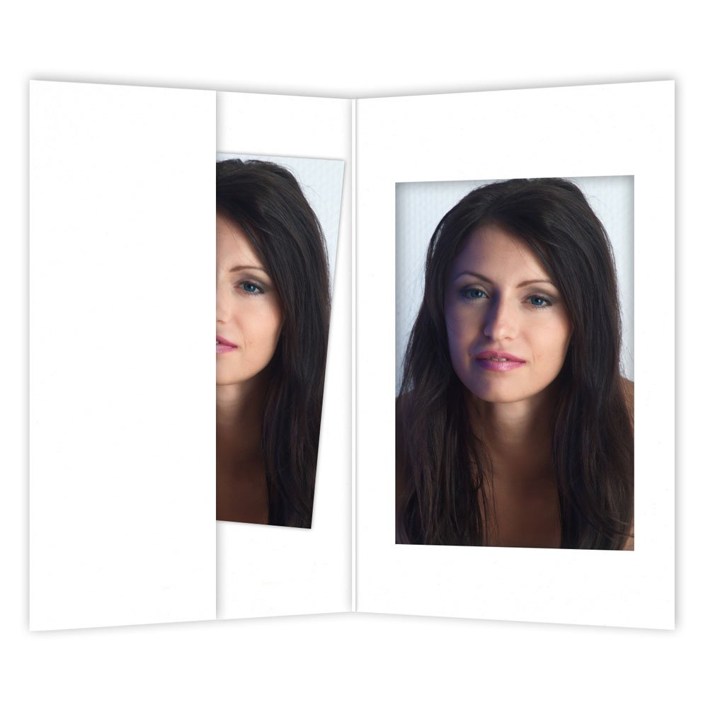 Bewerbungsbildmappe mit Passepartout und Tasche