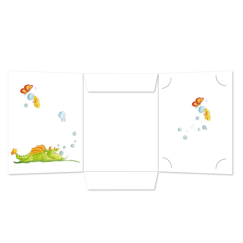 Kombi-Einlegemappe Motiv Drache  (VPE mit 25St.)