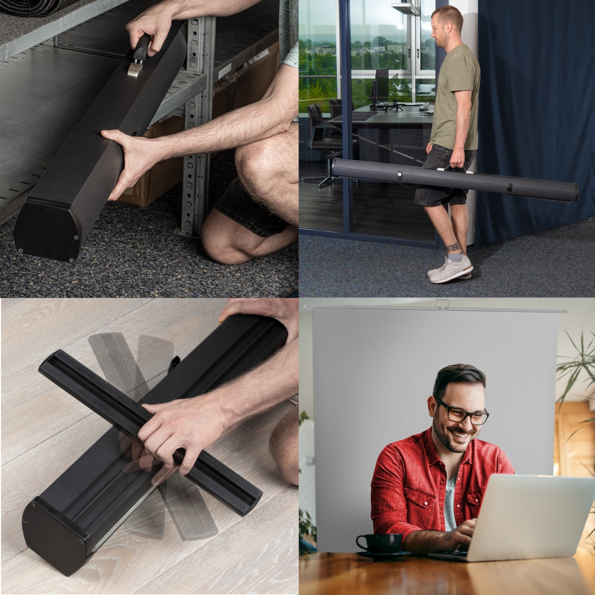 Walimex pro Roll-up Panel Hintergrund grau 155x200