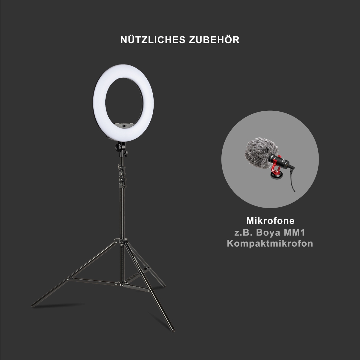 Walimex pro LED Rainbow 60W RGBW Ringleuchte Set 2