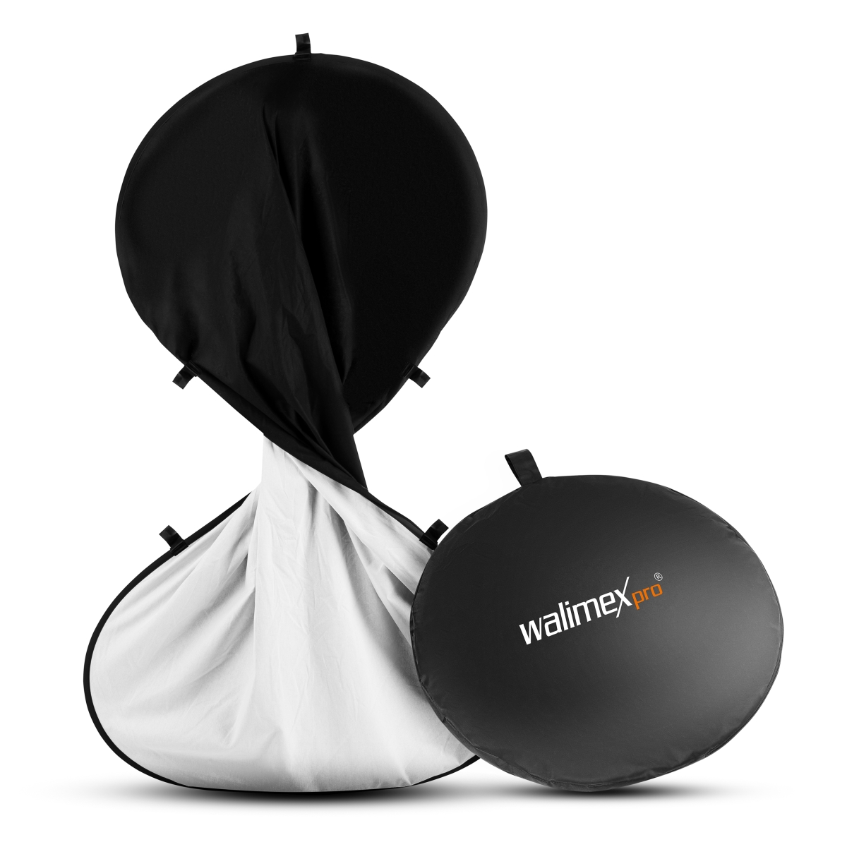Walimex pro 2in1 Falthintergrund schwarz / weiß, 150 x 200 cm