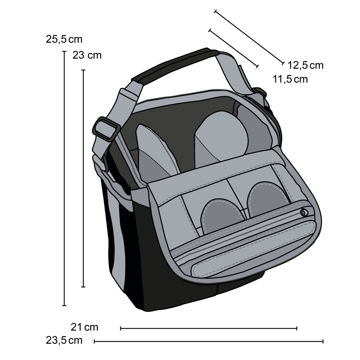 Mantona elements Outdoor Rucksack schwarz