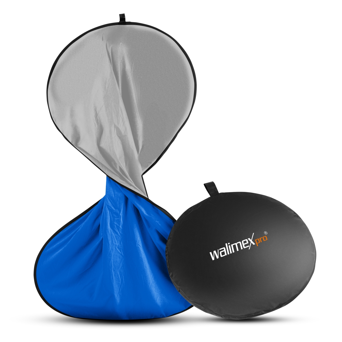 Walimex pro 2in1 Falthintergrund grau/blau 150x200