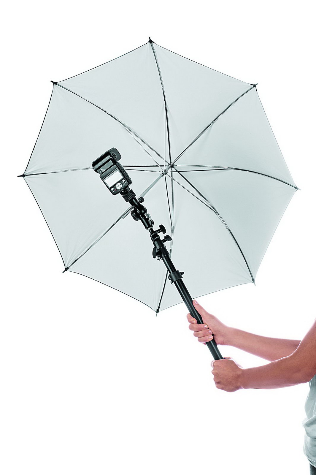 Manfrotto Leuchtenstativ Nanopole black 1,9m mit abnehmbarem Galgen