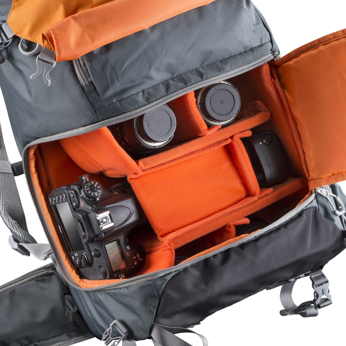 Mantona Kamerarucksack elementsPro 50 grau orange