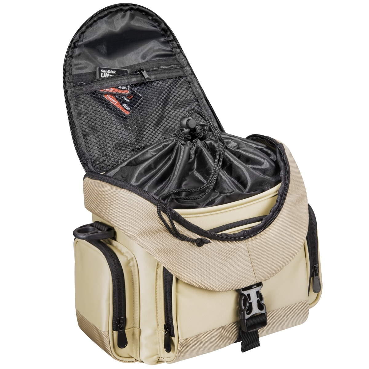 Mantona Premium Fototasche sand/schwarz