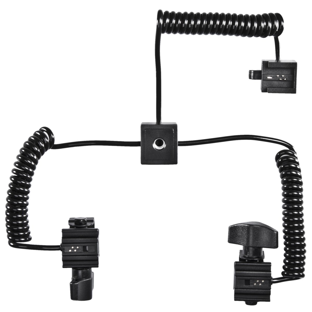 Walimex 2-fach Spiral-Blitzkabel Sony