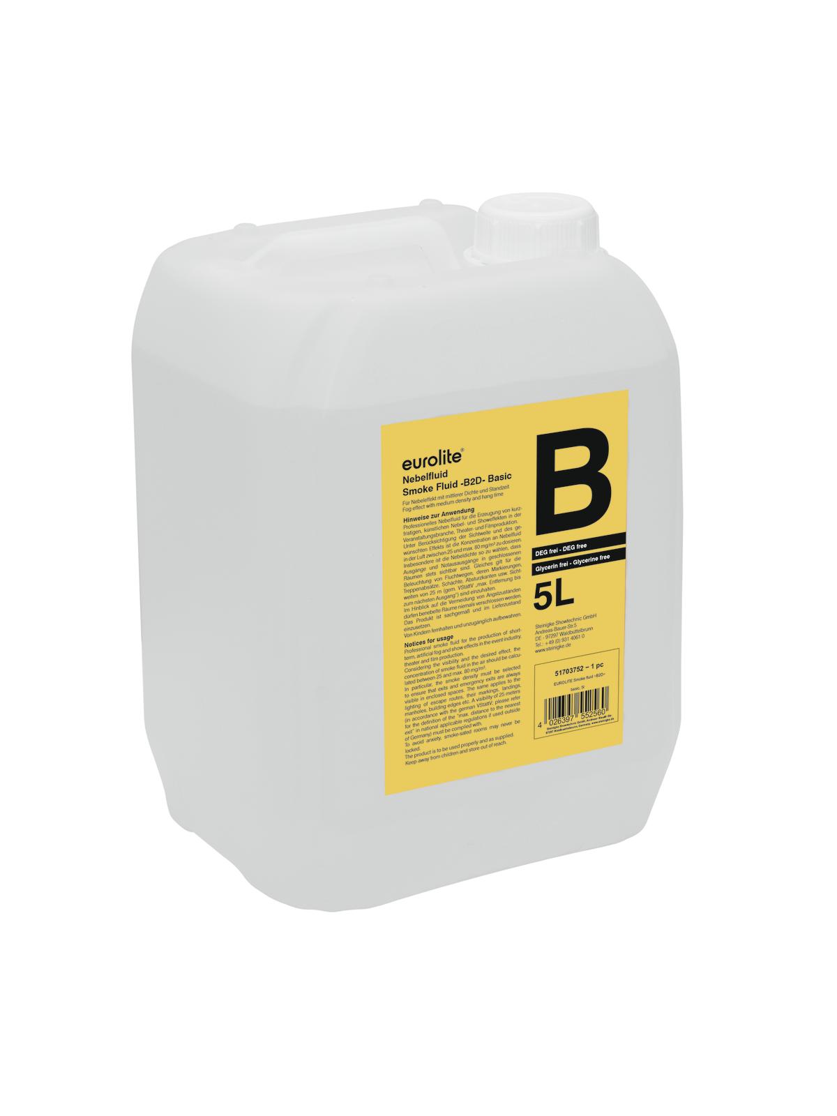 EUROLITE Smoke Fluid -B2D- Basic Nebelfluid 5l