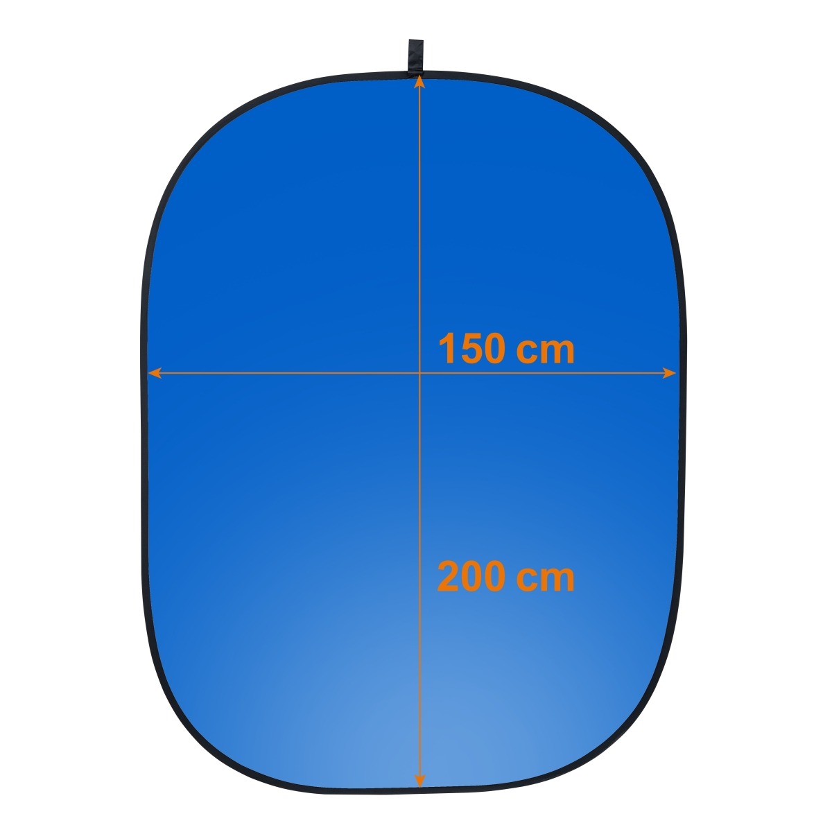 Walimex pro 2in1 Falthintergrund grau/blau 150x200