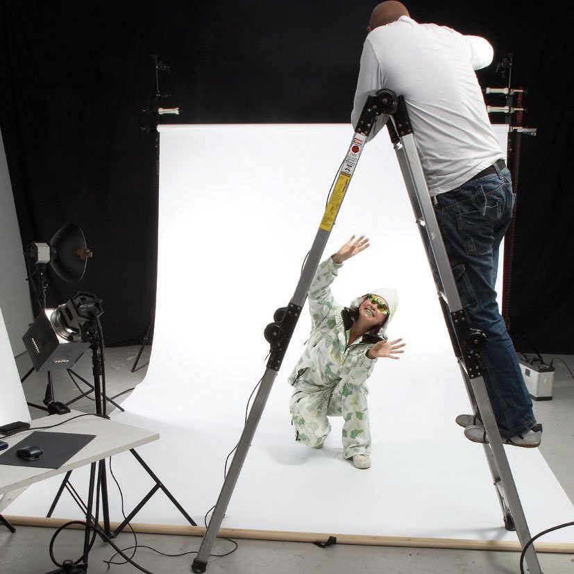 Colorama Vinylhintergrund 275X600cm weiß