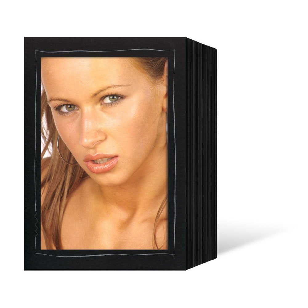 Endlos 13x18 schwarz mit silber gedruckter "Tusche"-Umrandung