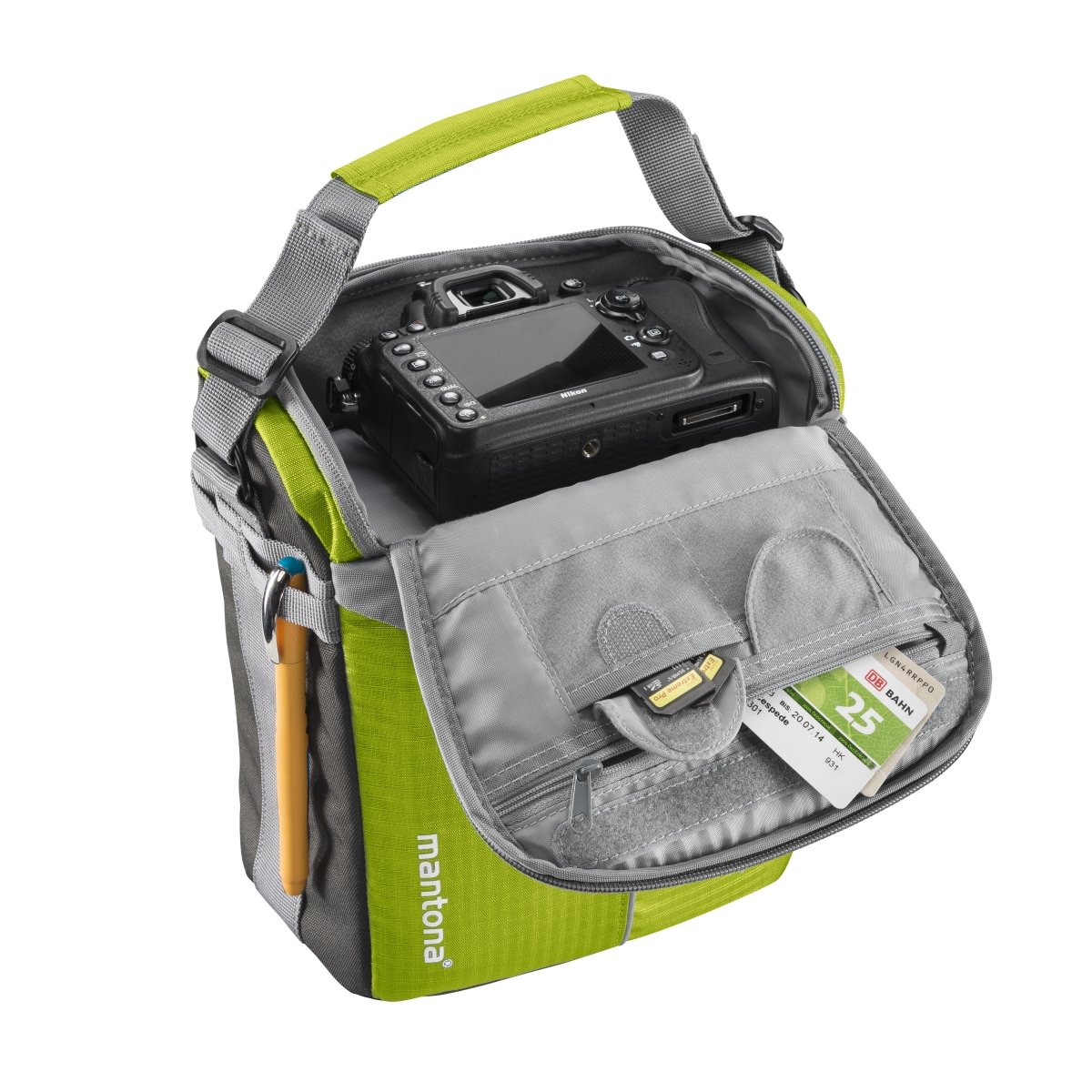 Mantona elements Outdoor Rucksack hellgrün