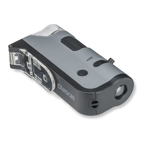 Carson Handmikroskop MP-250 MicroFlip 100-200x mit Smartphone-Adapter