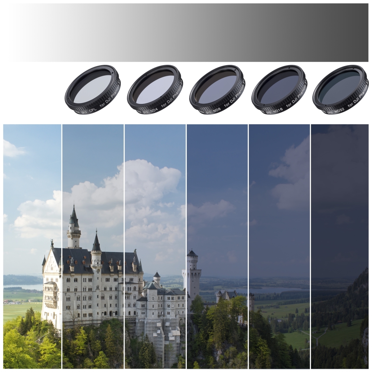 Walimex pro Drohnenfilter Set DJI Phantom 3/4