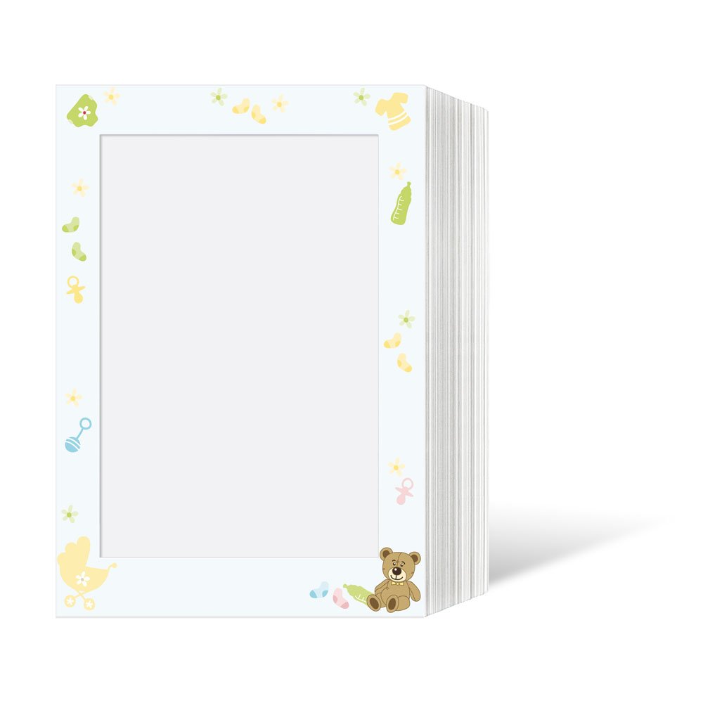 Endlos 13x18 weiß Motiv Babysachen