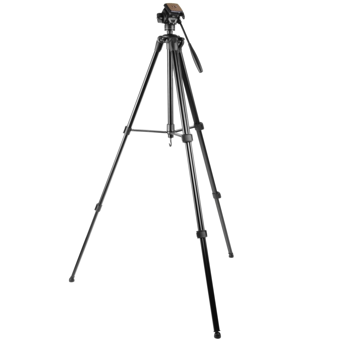 Walimex FW-3970 Semi-Pro Stativ mit 3D-Neiger 172cm schwarz