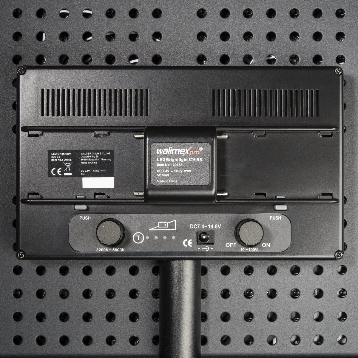 Walimex pro LED Brightlight 876 Bi Color Akku Set