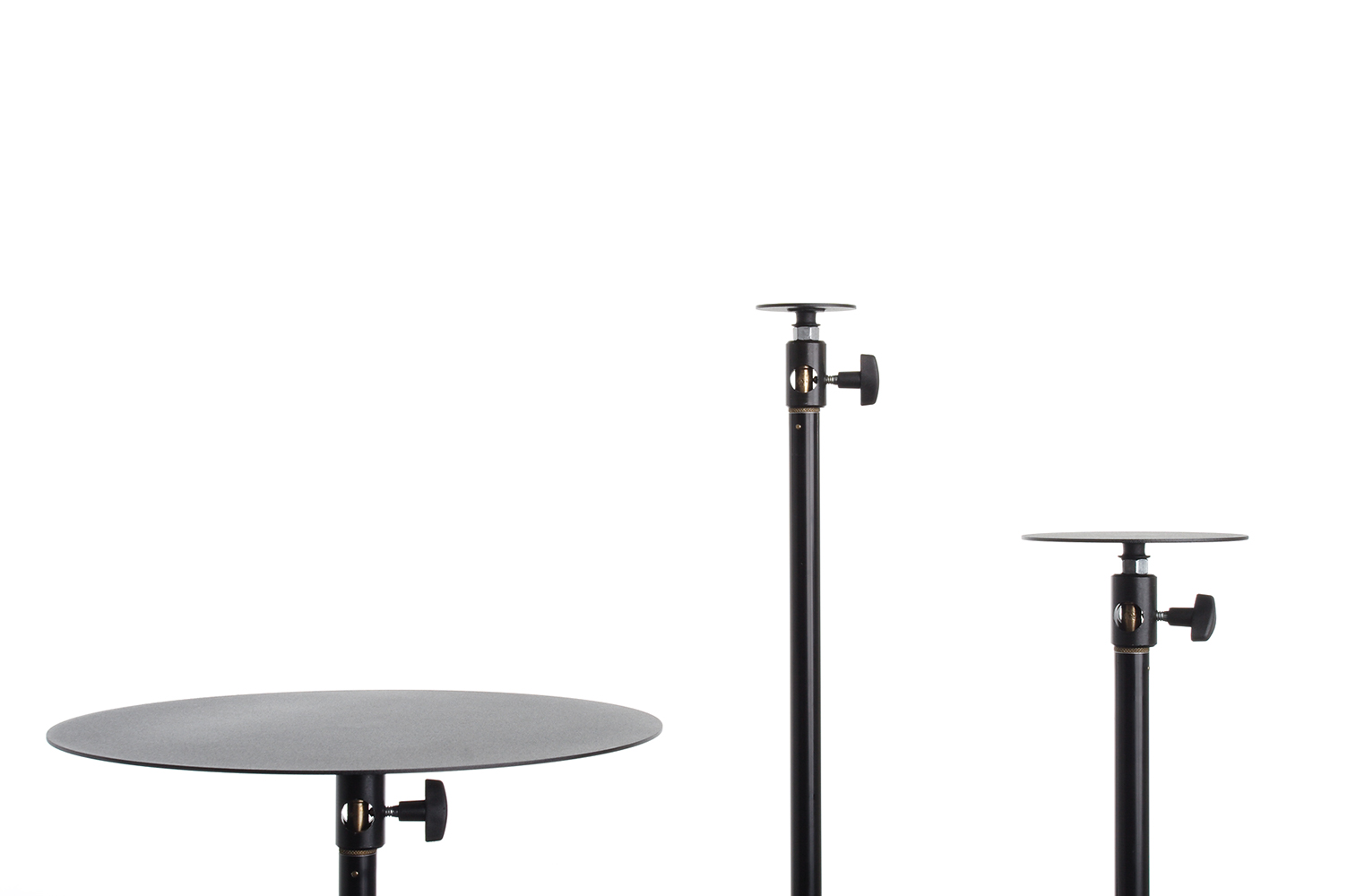 HEDLER ProEasyShot bestehend aus:  3 St. Pulverbeschichtete, mattschwarze Teller mit Ø 60 mm,