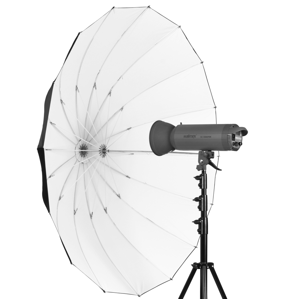 Walimex Reflexschirm schwarz/weiß, 180cm