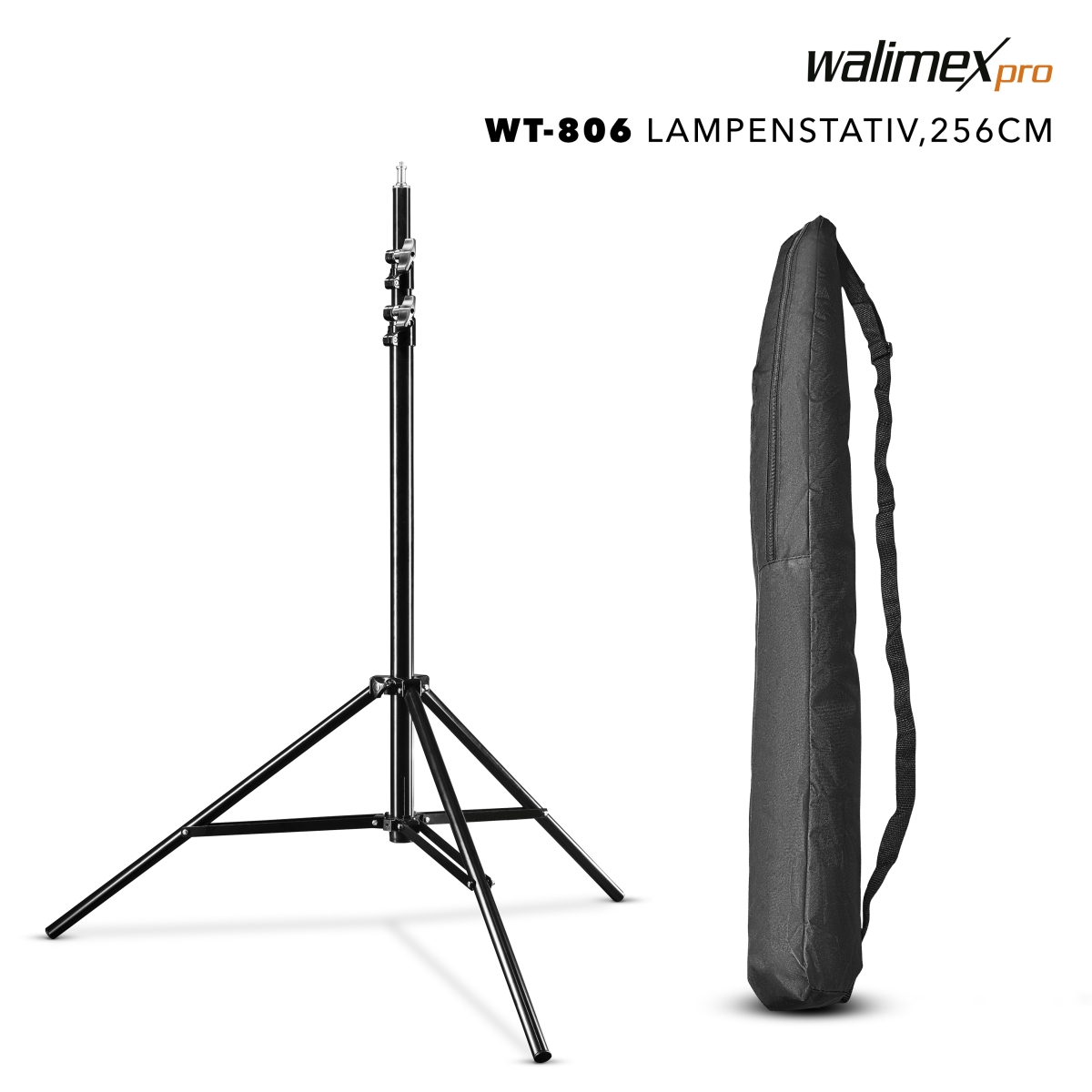 Walimex pro LED 500 Flächenleuchte 30W Set inkl. WT-806 Stativ