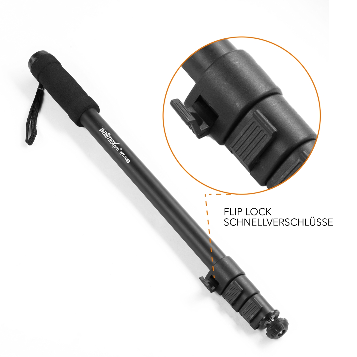 Walimex pro WT-1003 Basic Einbeinstativ 171cm