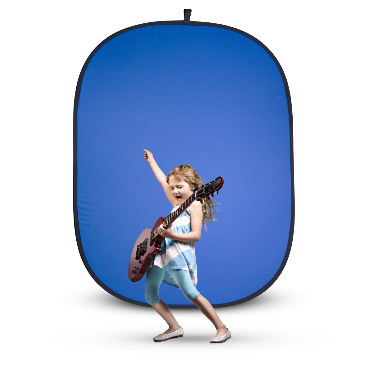 Walimex pro 2in1 Falthintergrund grau/blau 150x200