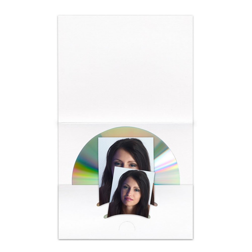 CD-/DVD Pass Kombimappe weiß