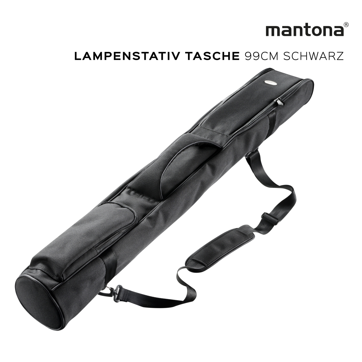 Mantona Lampenstativ Tasche 99cm schwarz