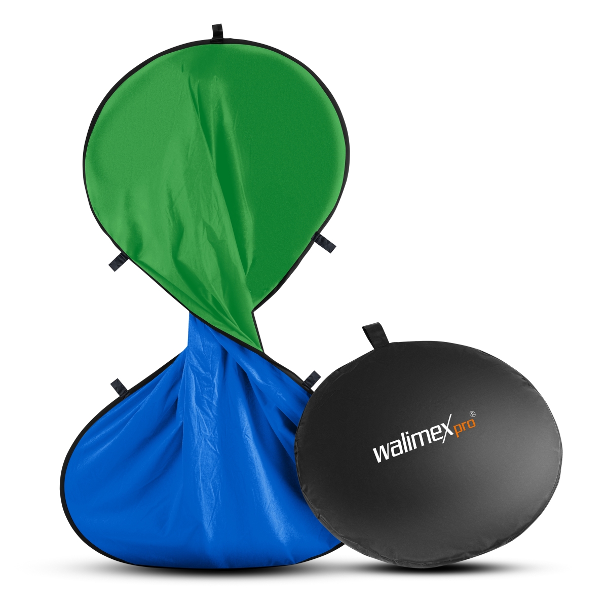 Walimex pro 2in1 Falthintergrund grün/blau 150x210