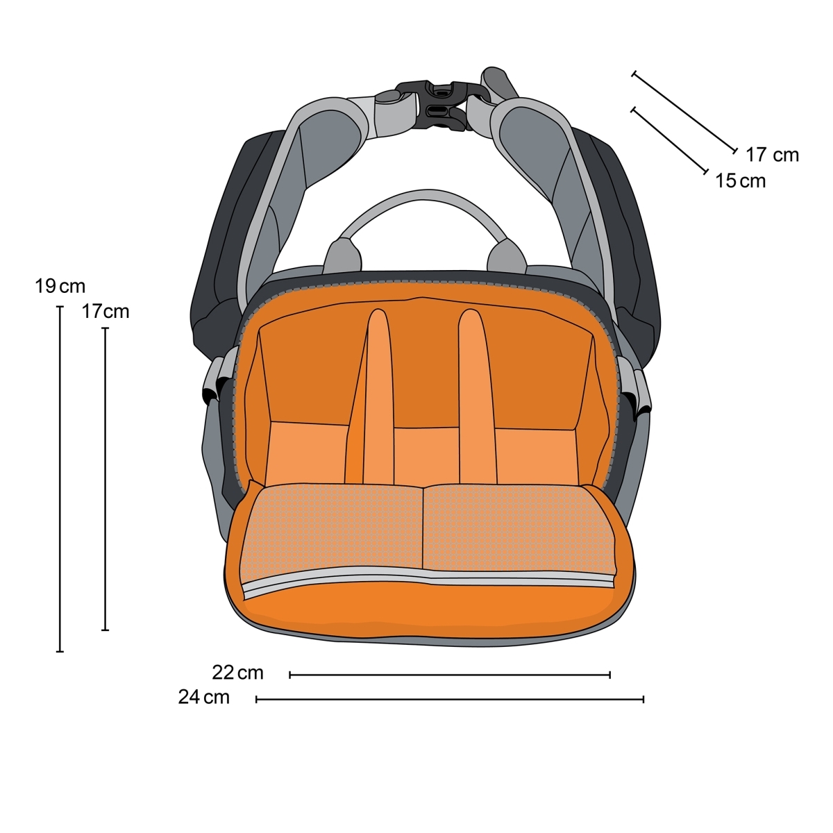 Mantona Kameratasche elementsPro 20 orange