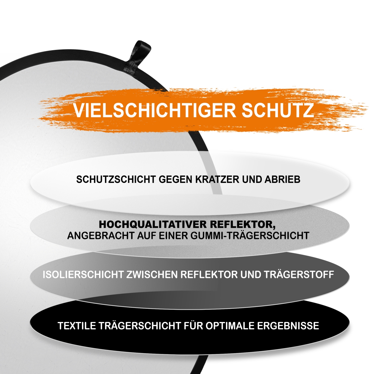 Walimex pro Faltreflektor gold/silber, Ø107cm