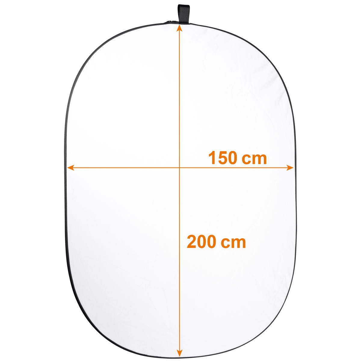 Walimex pro Falthintergrund weiß 150x200cm