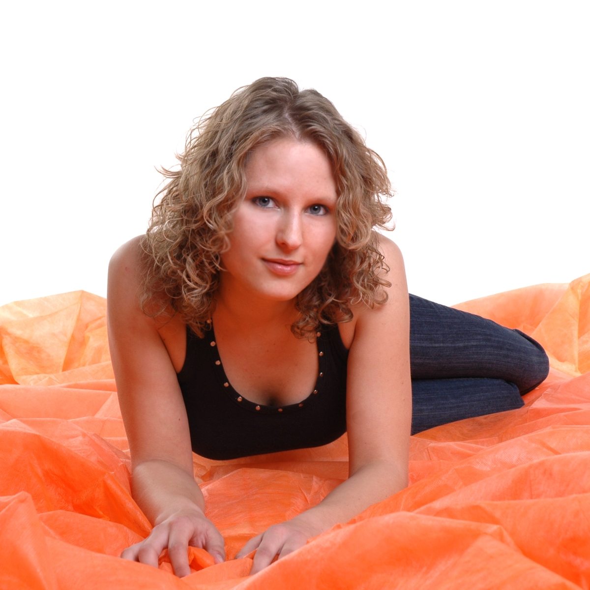 Walimex leichter Stoffhintergrund 3x6m orange