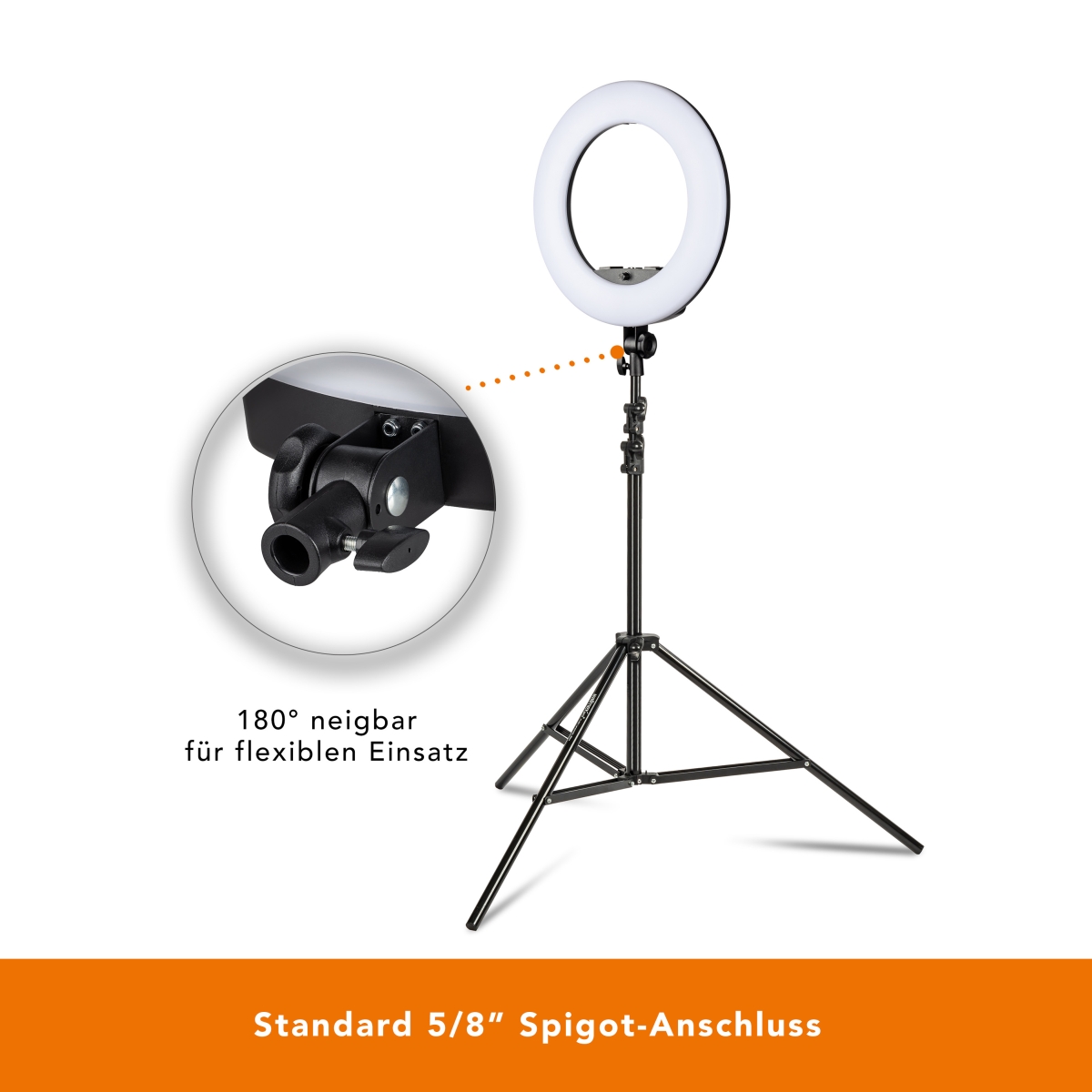 Walimex pro LED Rainbow 60W RGBW Ringleuchte Set 1