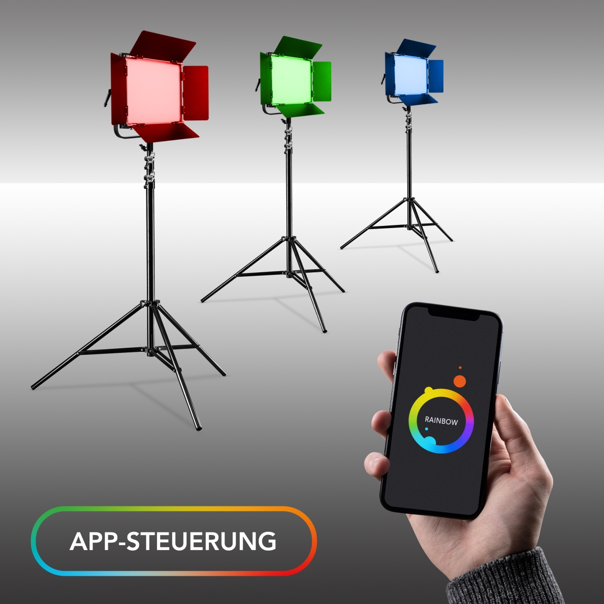 Walimex pro LED Rainbow 100W RGBWW Flächenleuchte