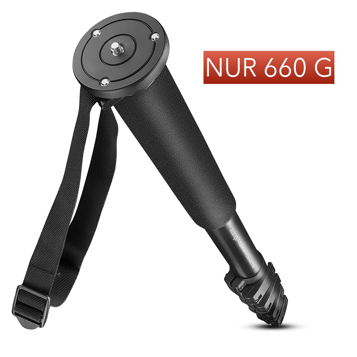 Walimex FT-1502 Aluminium Pro Einbeinstativ 177cm