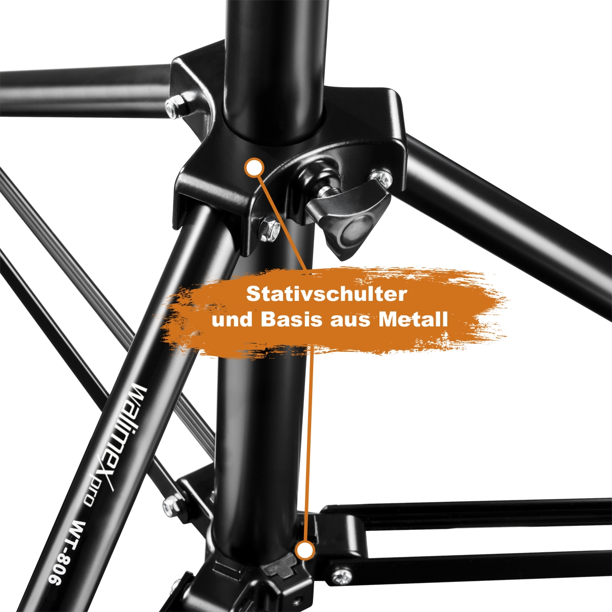 Walimex pro WT-806 Lampenstativ 256cm 3er Set