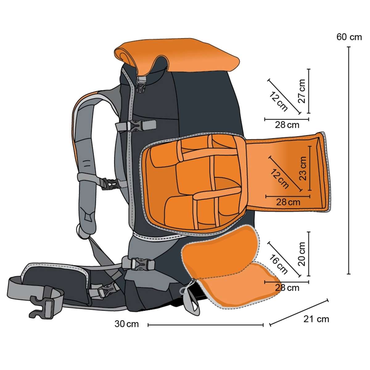 Mantona Kamerarucksack elementsPro 40 orange