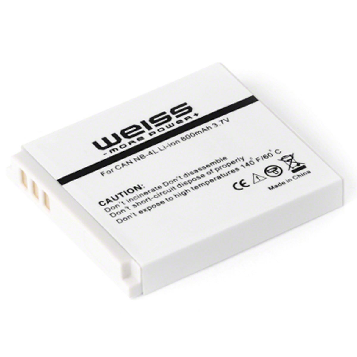 Weiss NB-4L Akku für Canon, 750mAh